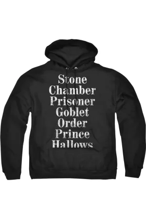 Harry Potter Titles Adult Pull Over Hoodie / Hooded Sweatshirt