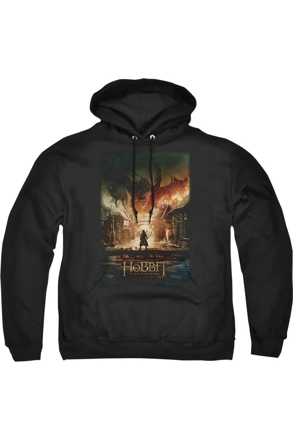 Hobbit Smaug Poster Adult Pull Over Hoodie / Hooded Sweatshirt