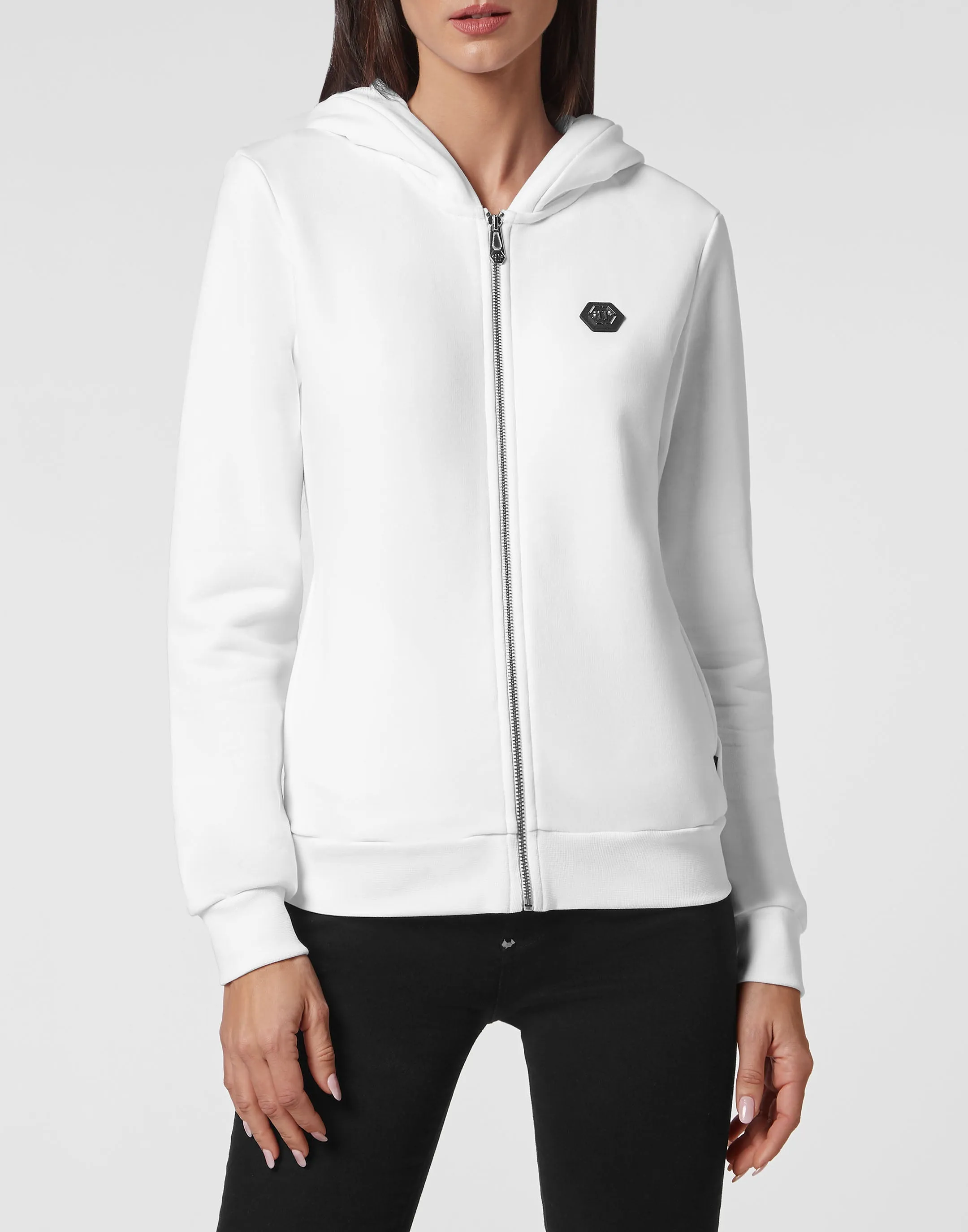 Hoodie Sweatjacket Full Zip Multicolor  Skull