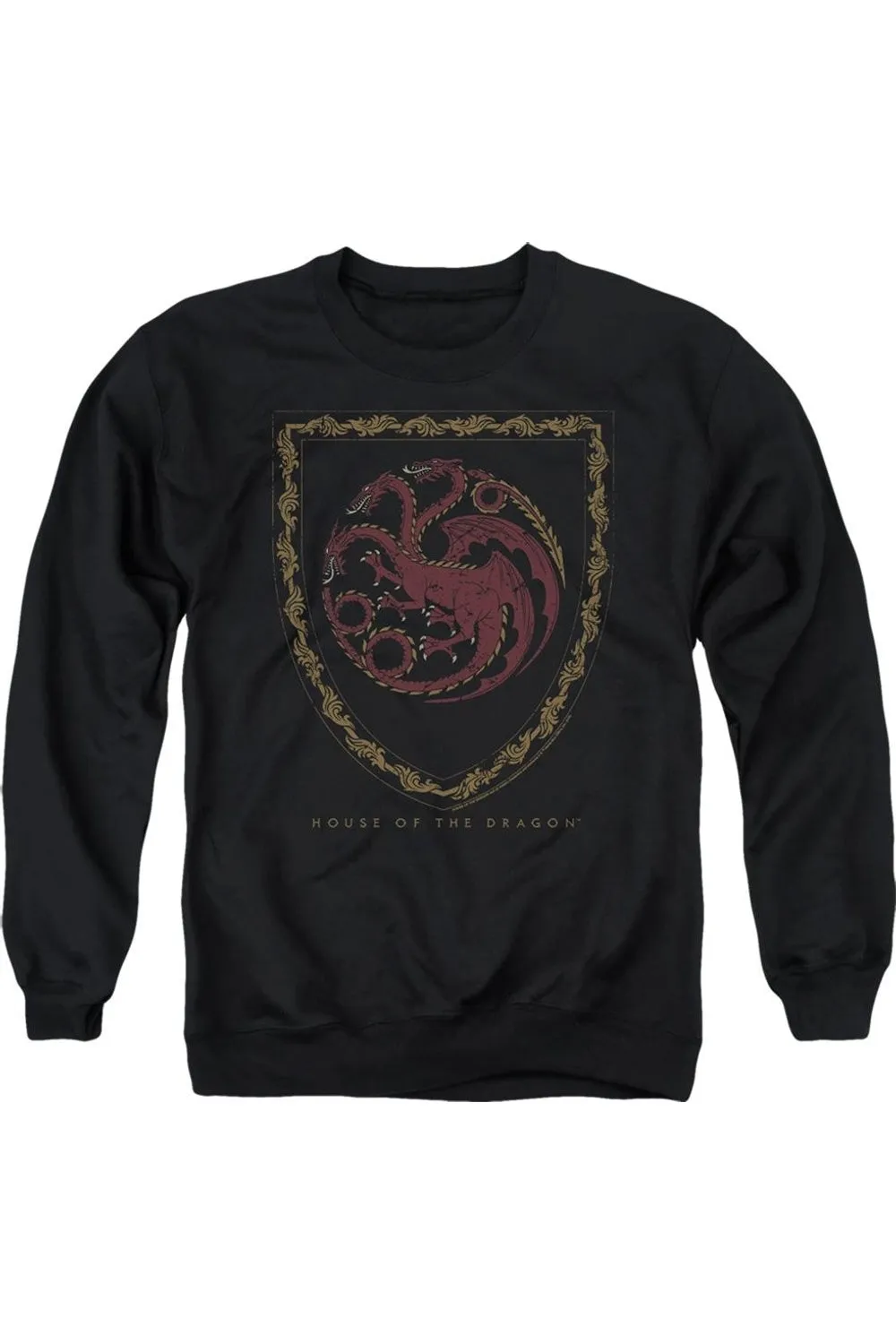 House Of The Dragon Dragon Shield Vintage Dark Adult Crewneck Sweatshirt