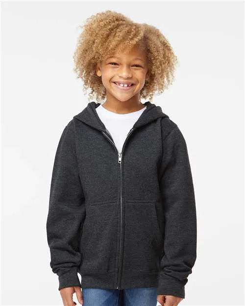 Independent Trading Co. SS4001YZ Youth Midweight Full-Zip Hooded Sweatshirt