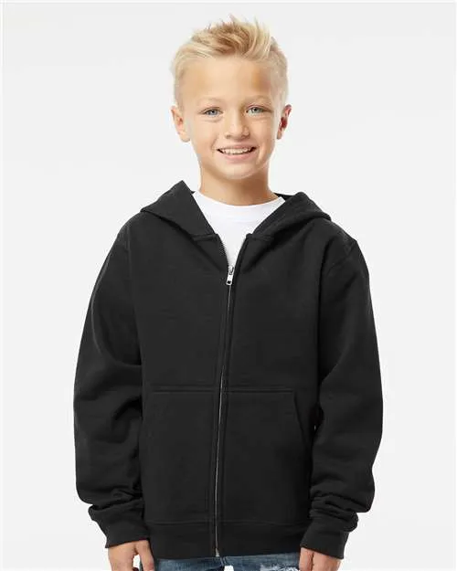 Independent Trading Co. SS4001YZ Youth Midweight Full-Zip Hooded Sweatshirt