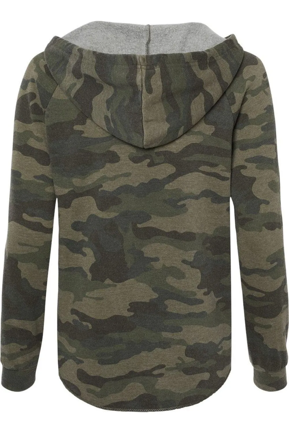 Independent Trading Co. Womens Lightweight California Wave Wash Hooded Sweatshirt