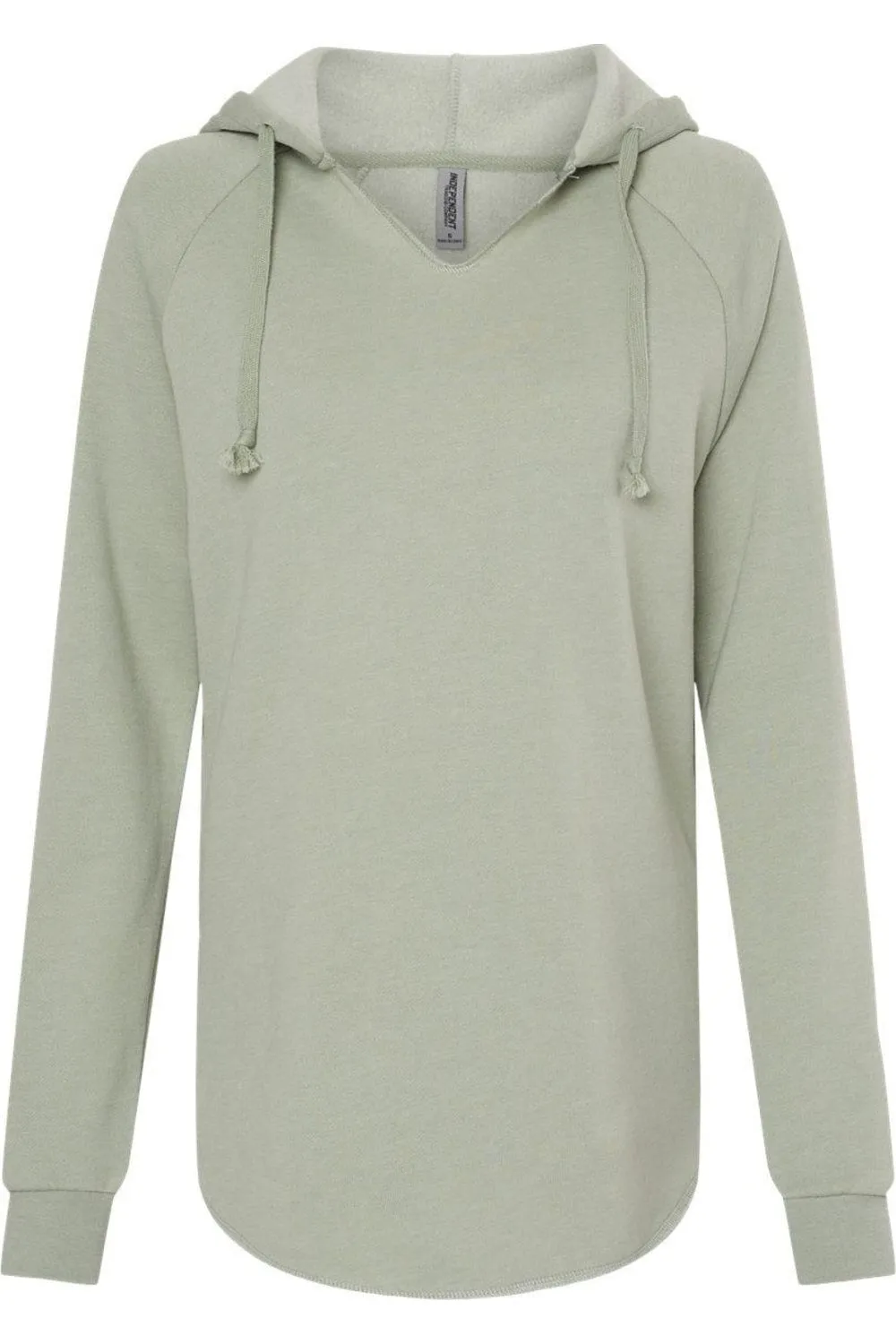 Independent Trading Co. Womens Lightweight California Wave Wash Hooded Sweatshirt
