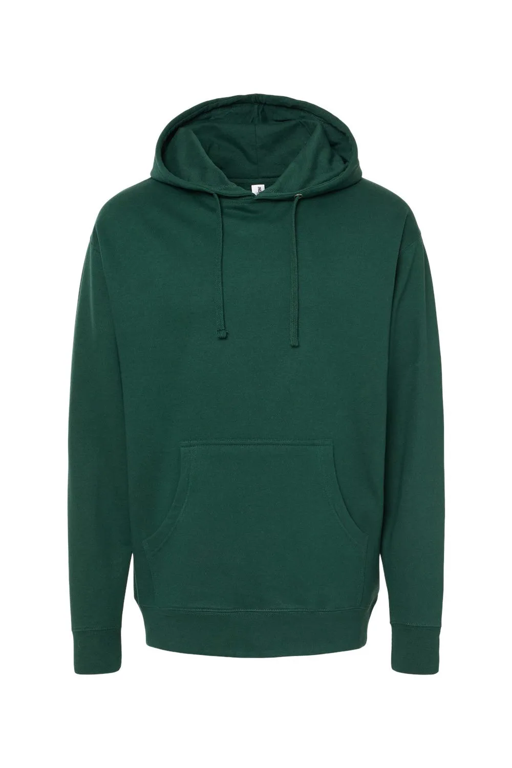 Independent Trading Company Mens Hooded Sweatshirt Hoodie w/ Pouch Pocket - Forest Green