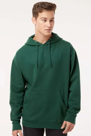 Independent Trading Company Mens Hooded Sweatshirt Hoodie w/ Pouch Pocket - Forest Green