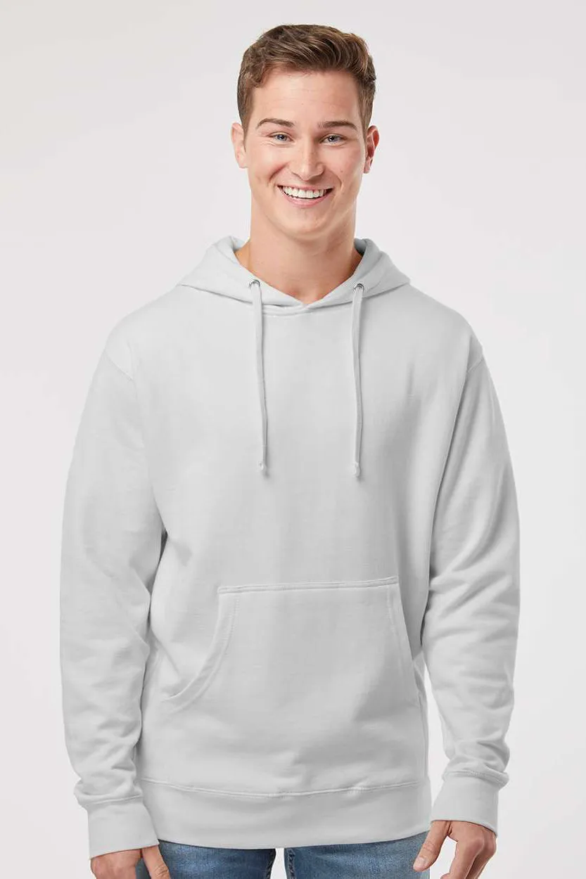 Independent Trading Company Mens Hooded Sweatshirt Hoodie w/ Pouch Pocket - Smoke Grey