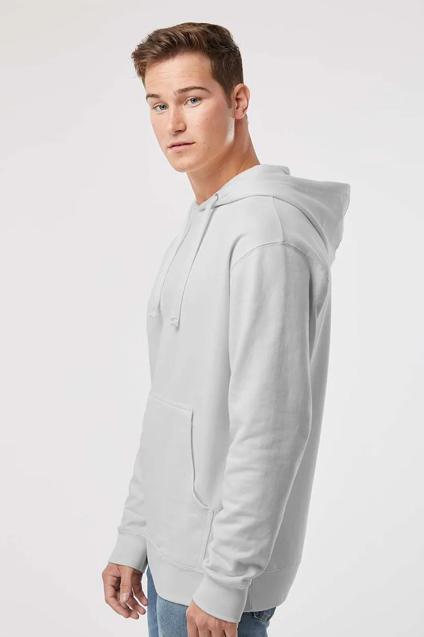 Independent Trading Company Mens Hooded Sweatshirt Hoodie w/ Pouch Pocket - Smoke Grey