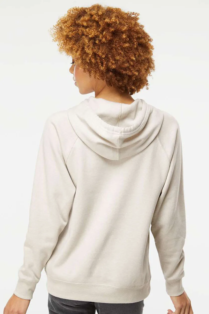 Independent Trading Company Mens Special Blend Raglan Hooded Sweatshirt Hoodie w/ Pouch Pocket - Heather Stone