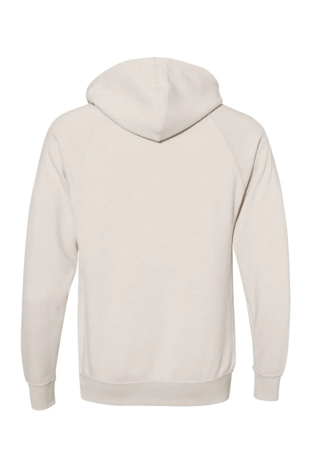Independent Trading Company Mens Special Blend Raglan Hooded Sweatshirt Hoodie w/ Pouch Pocket - Heather Stone