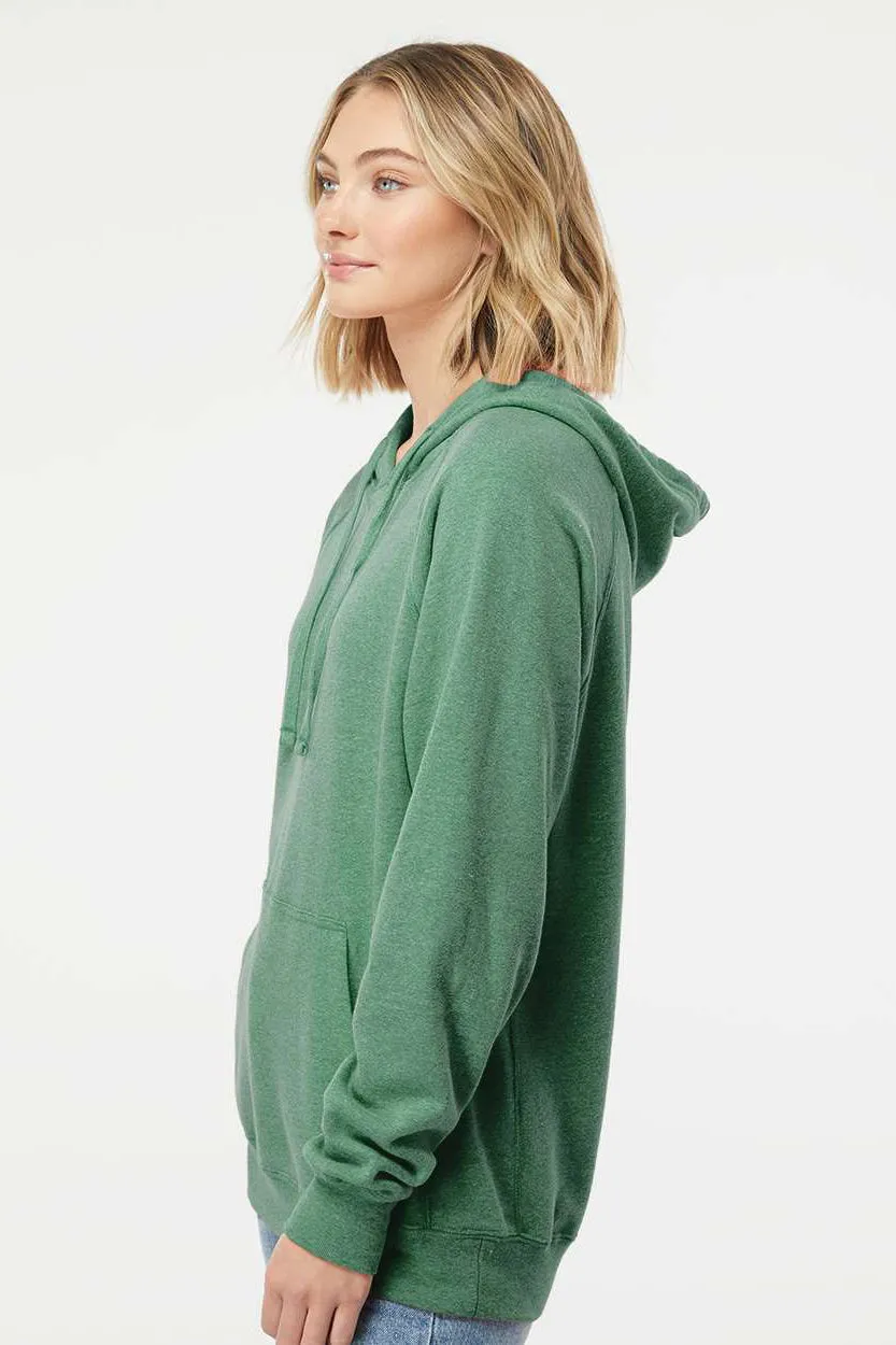 Independent Trading Company Mens Special Blend Raglan Hooded Sweatshirt Hoodie w/ Pouch Pocket - Sea Green