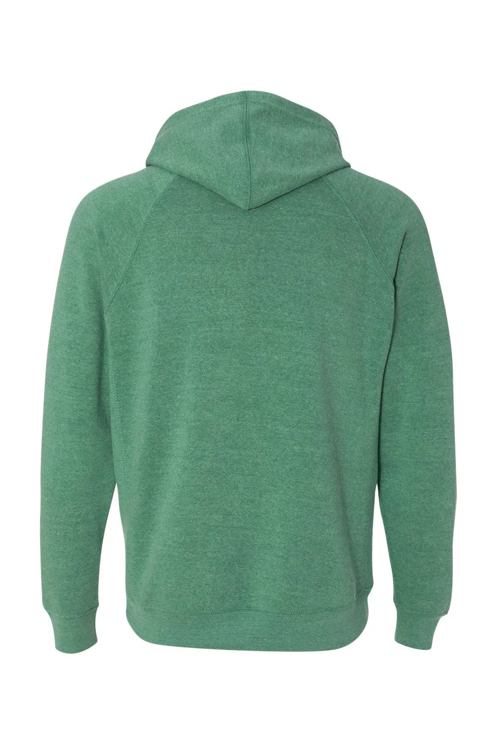 Independent Trading Company Mens Special Blend Raglan Hooded Sweatshirt Hoodie w/ Pouch Pocket - Sea Green