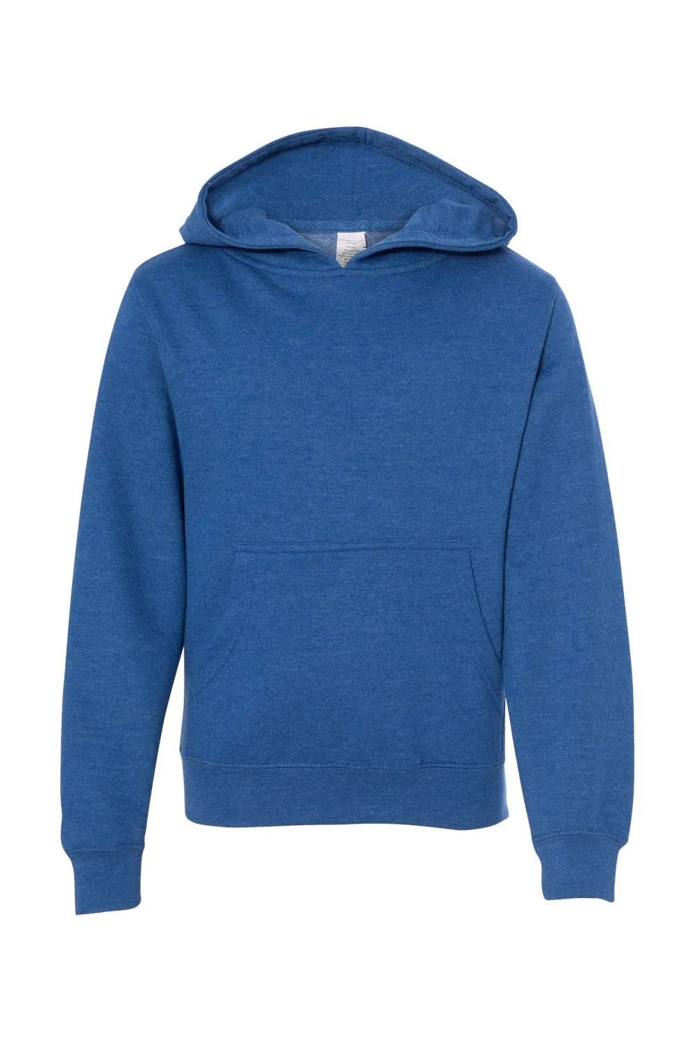 Independent Trading Company Youth Hooded Sweatshirt Hoodie w/ Pouch Pocket - Heather Royal Blue