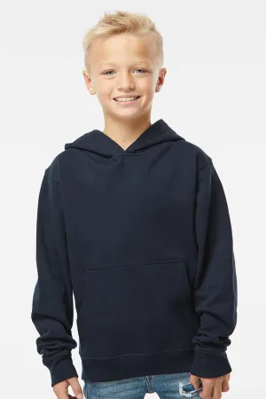 Independent Trading Company Youth Hooded Sweatshirt Hoodie w/ Pouch Pocket - Navy Blue