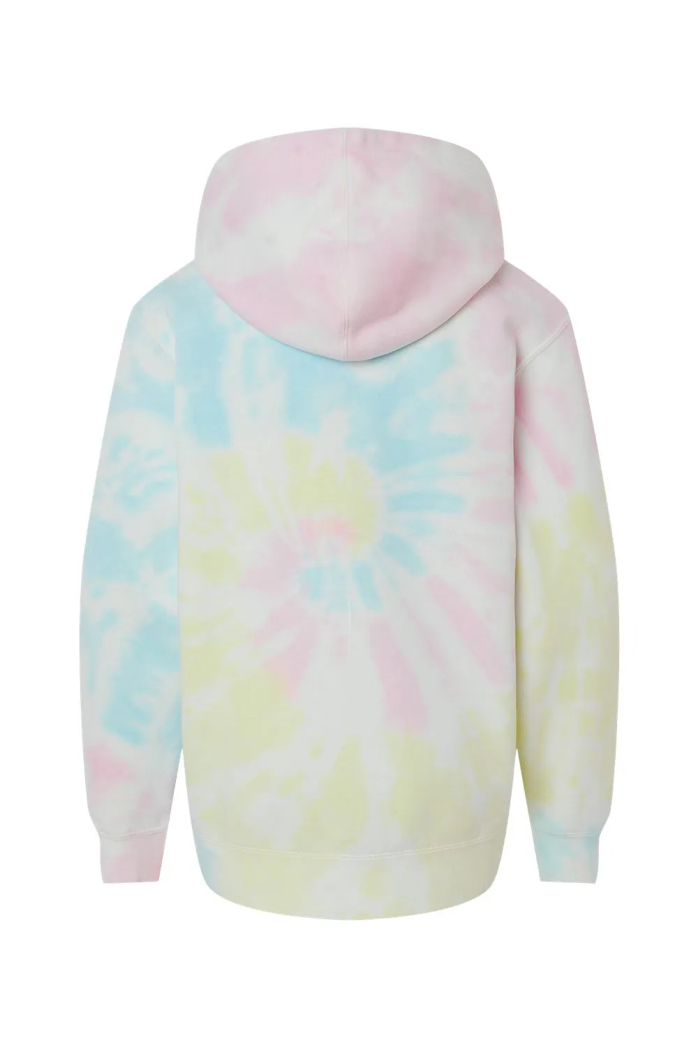Independent Trading Company Youth Tie-Dye Hooded Sweatshirt Hoodie w/ Pouch Pocket - Sunset Swirl