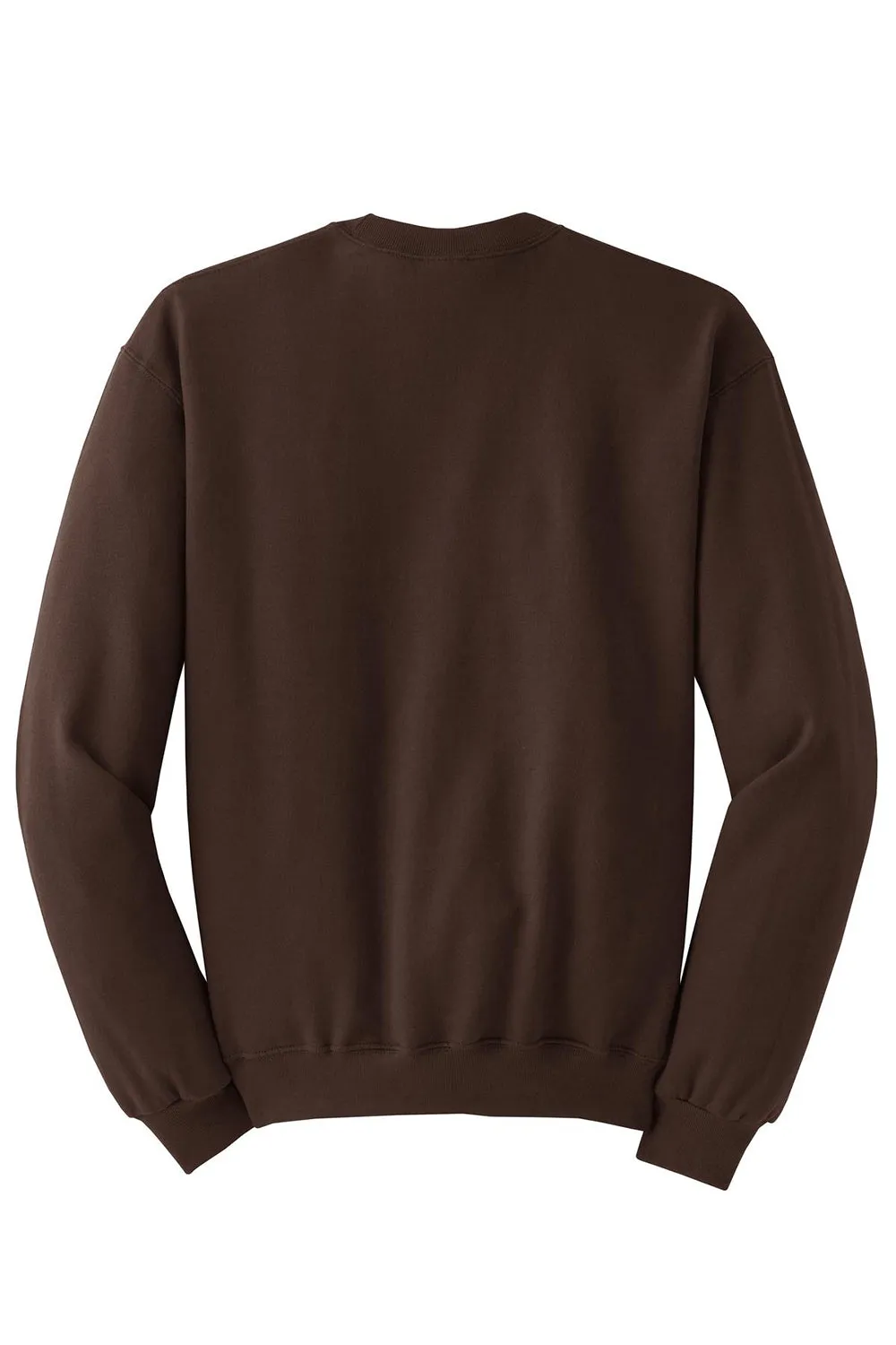 Jerzees Mens NuBlend Fleece Crewneck Sweatshirt - Chocolate Brown - Closeout