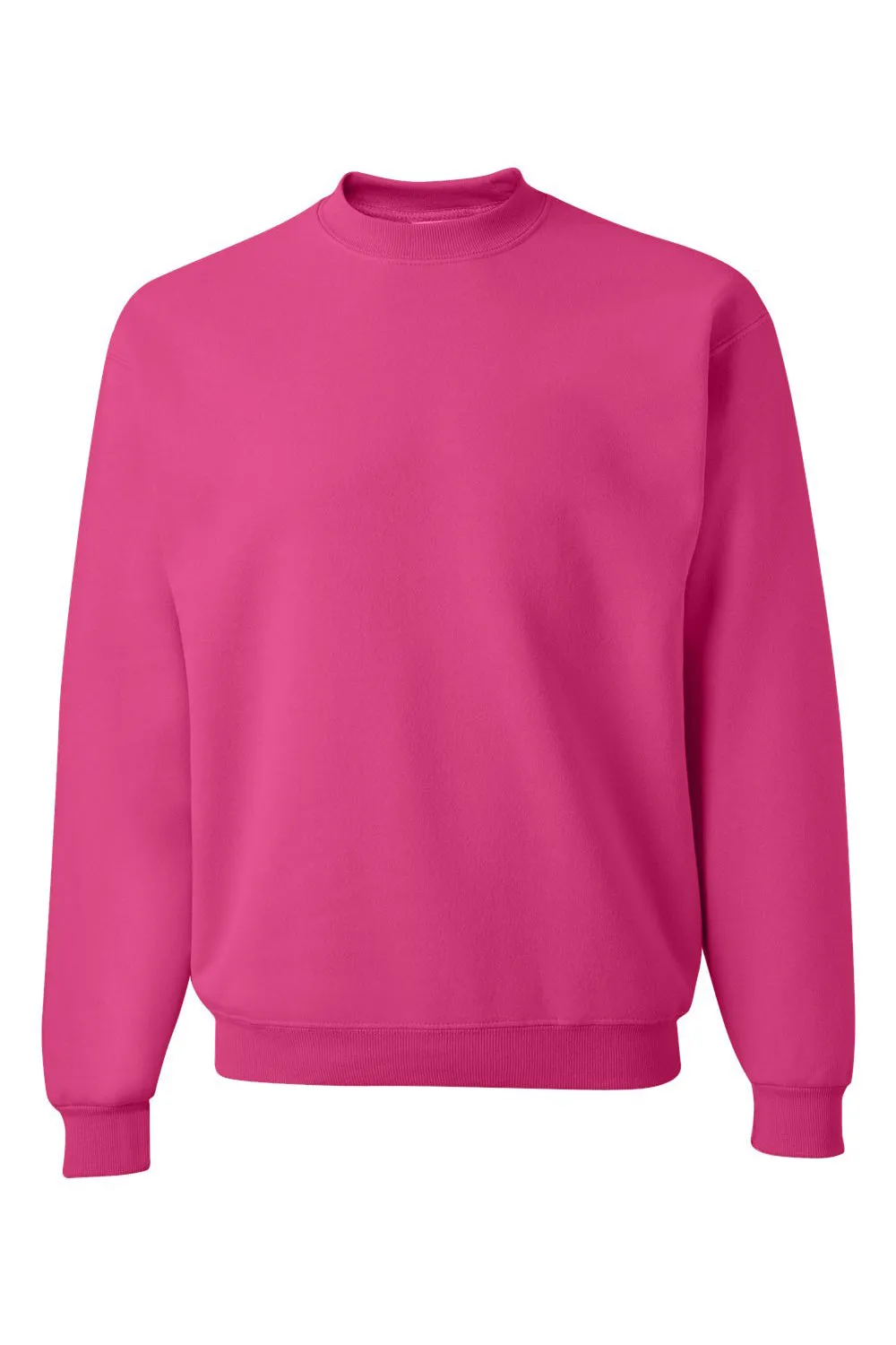 Jerzees Mens NuBlend Fleece Crewneck Sweatshirt - Cyber Pink