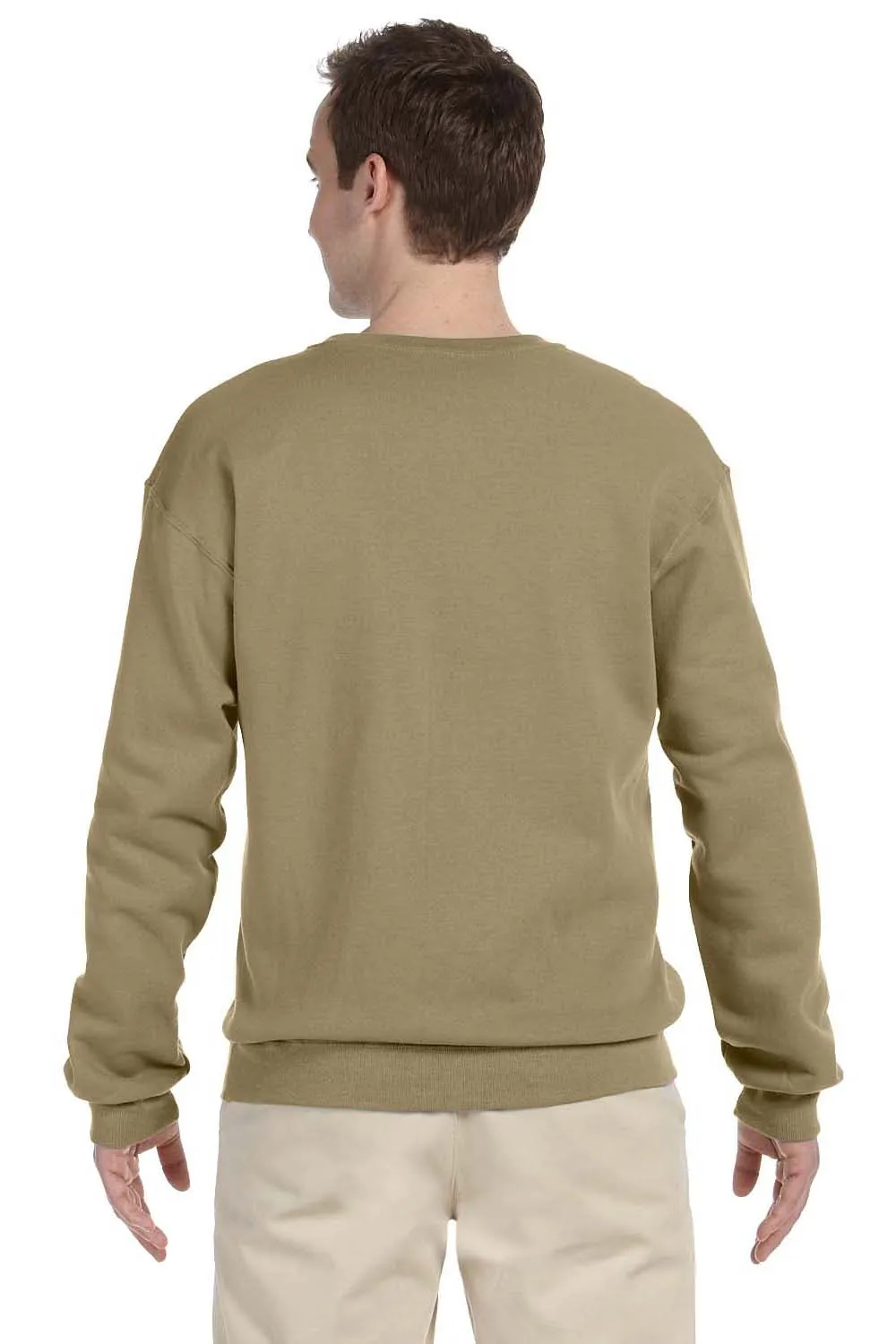 Jerzees Mens NuBlend Fleece Crewneck Sweatshirt - Khaki Brown