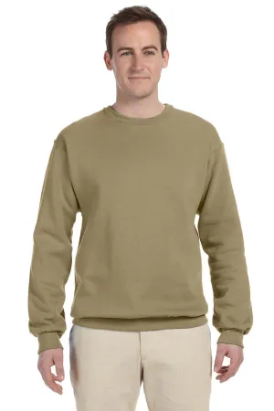 Jerzees Mens NuBlend Fleece Crewneck Sweatshirt - Khaki Brown