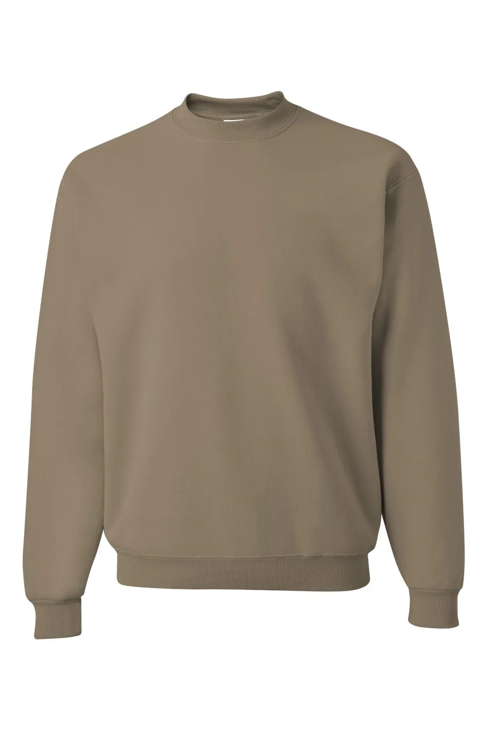 Jerzees Mens NuBlend Fleece Crewneck Sweatshirt - Khaki Brown