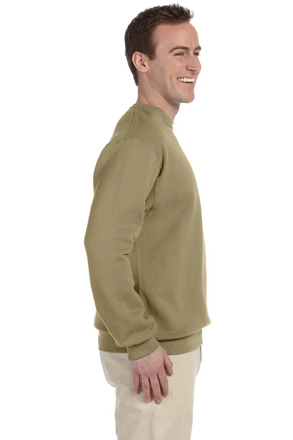 Jerzees Mens NuBlend Fleece Crewneck Sweatshirt - Khaki Brown