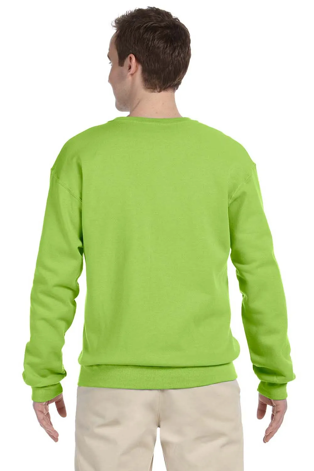 Jerzees Mens NuBlend Fleece Crewneck Sweatshirt - Neon Green