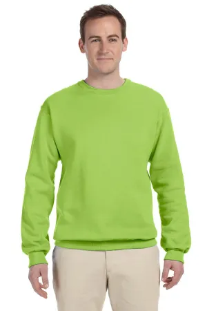 Jerzees Mens NuBlend Fleece Crewneck Sweatshirt - Neon Green