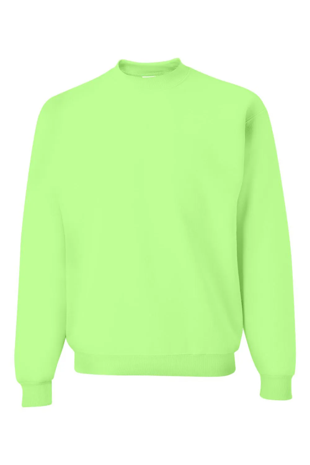 Jerzees Mens NuBlend Fleece Crewneck Sweatshirt - Neon Green
