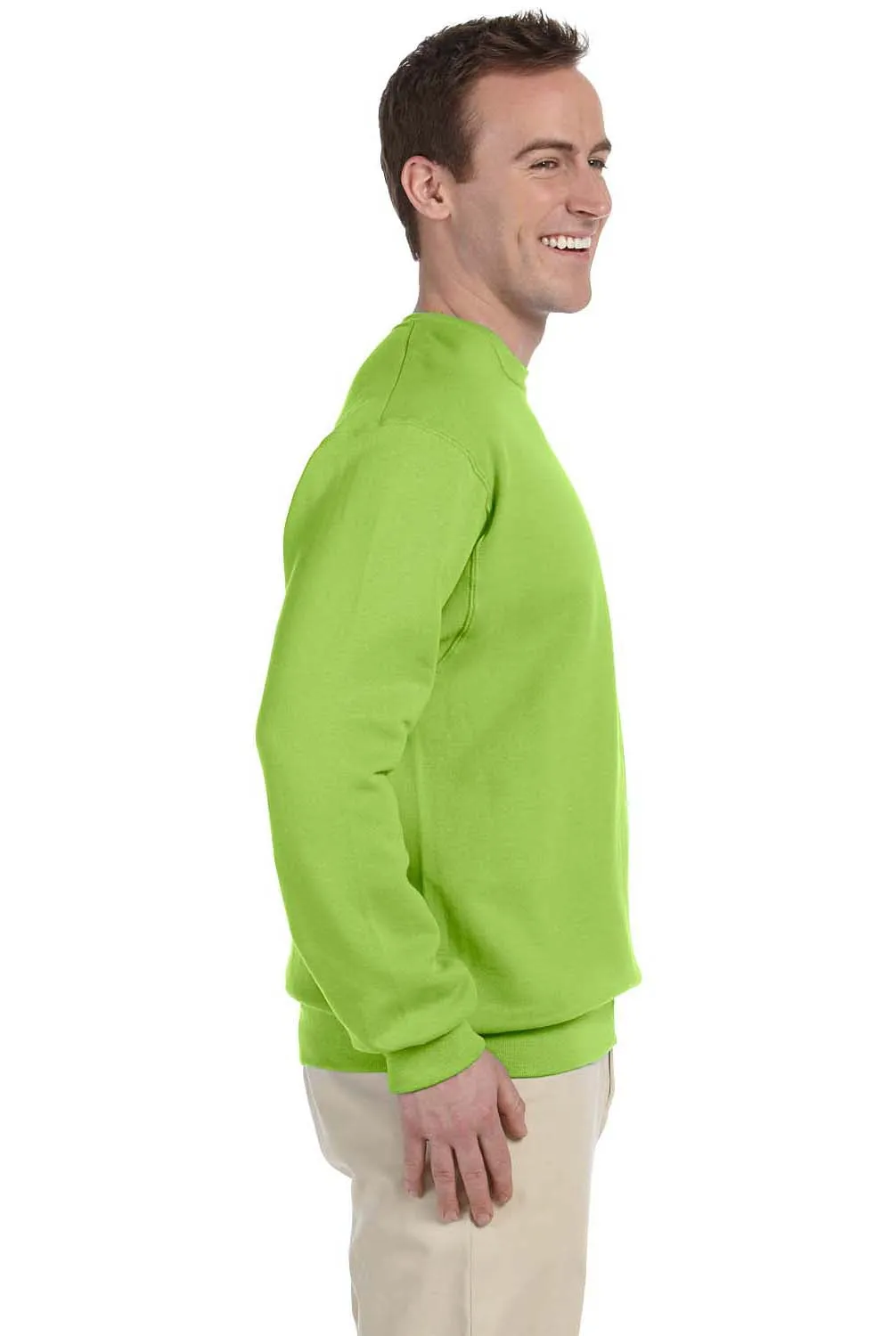 Jerzees Mens NuBlend Fleece Crewneck Sweatshirt - Neon Green