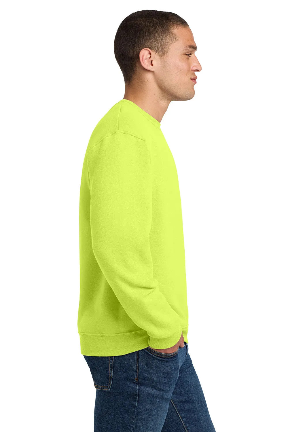 Jerzees Mens NuBlend Fleece Crewneck Sweatshirt - Safety Green