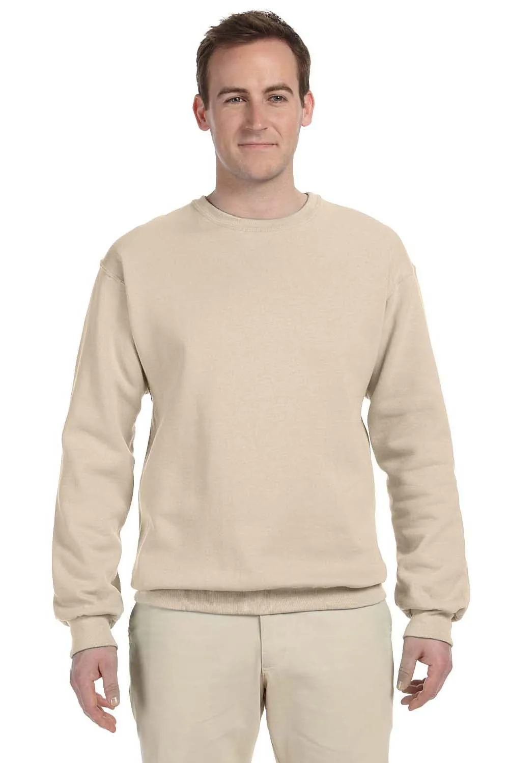Jerzees Mens NuBlend Fleece Crewneck Sweatshirt - Sandstone Brown