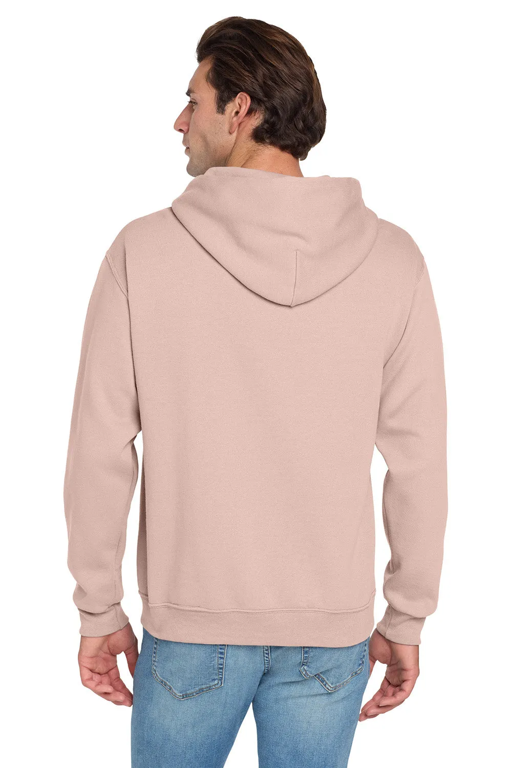 Jerzees Mens NuBlend Pill Resistant Fleece Hooded Sweatshirt Hoodie w/ Pouch Pocket - Blush Pink