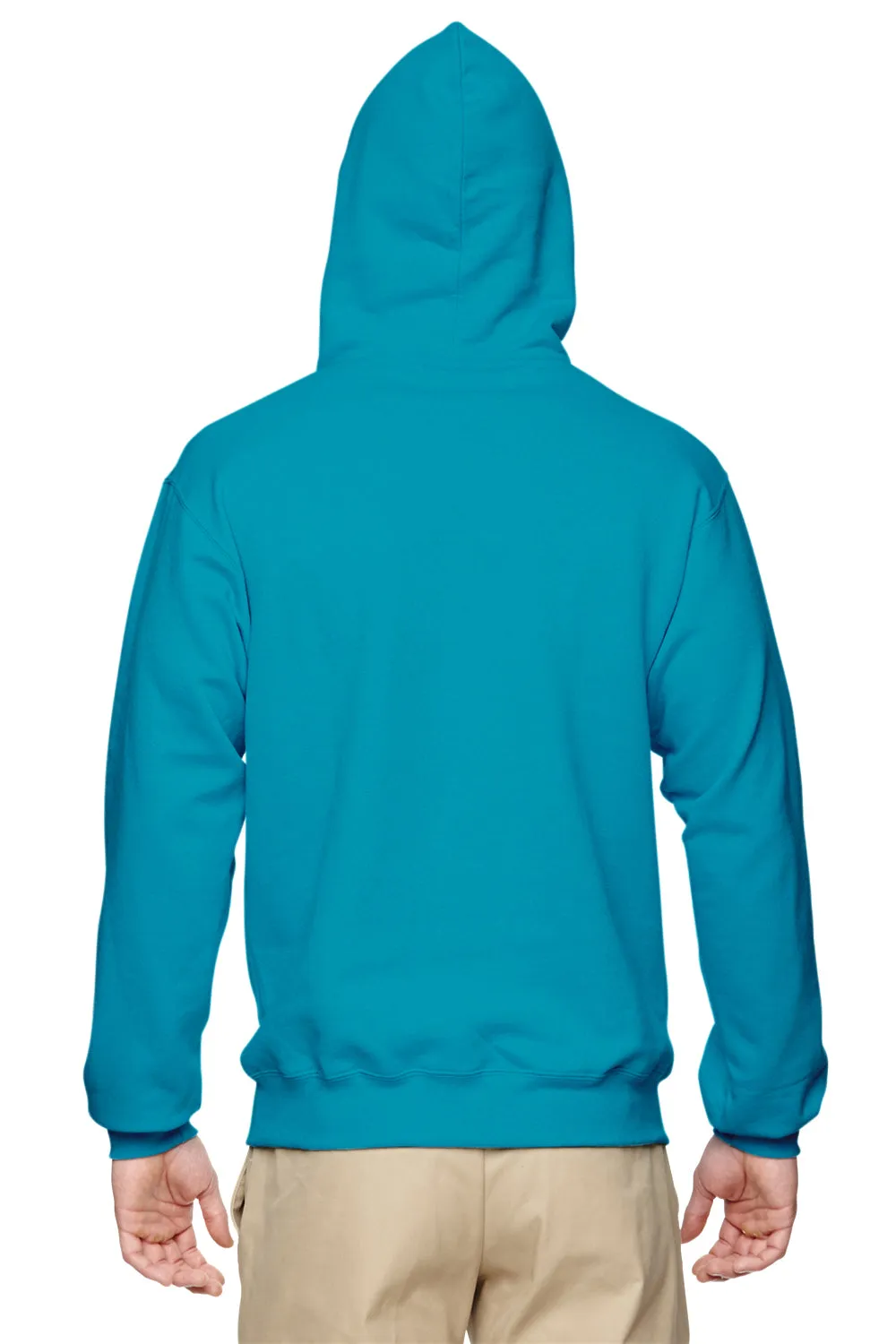 Jerzees Mens NuBlend Pill Resistant Fleece Hooded Sweatshirt Hoodie w/ Pouch Pocket - California Blue