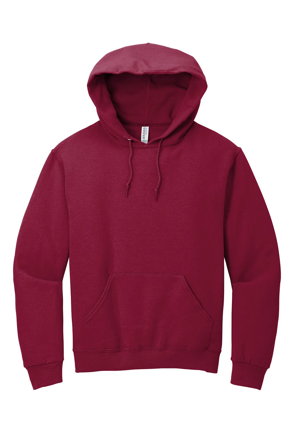 Jerzees Mens NuBlend Pill Resistant Fleece Hooded Sweatshirt Hoodie w/ Pouch Pocket - Cardinal Red