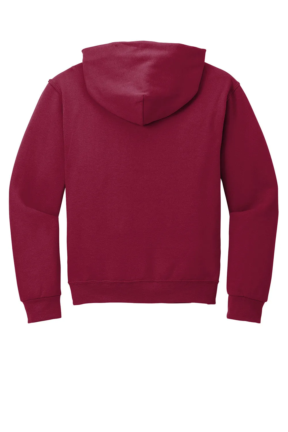 Jerzees Mens NuBlend Pill Resistant Fleece Hooded Sweatshirt Hoodie w/ Pouch Pocket - Cardinal Red