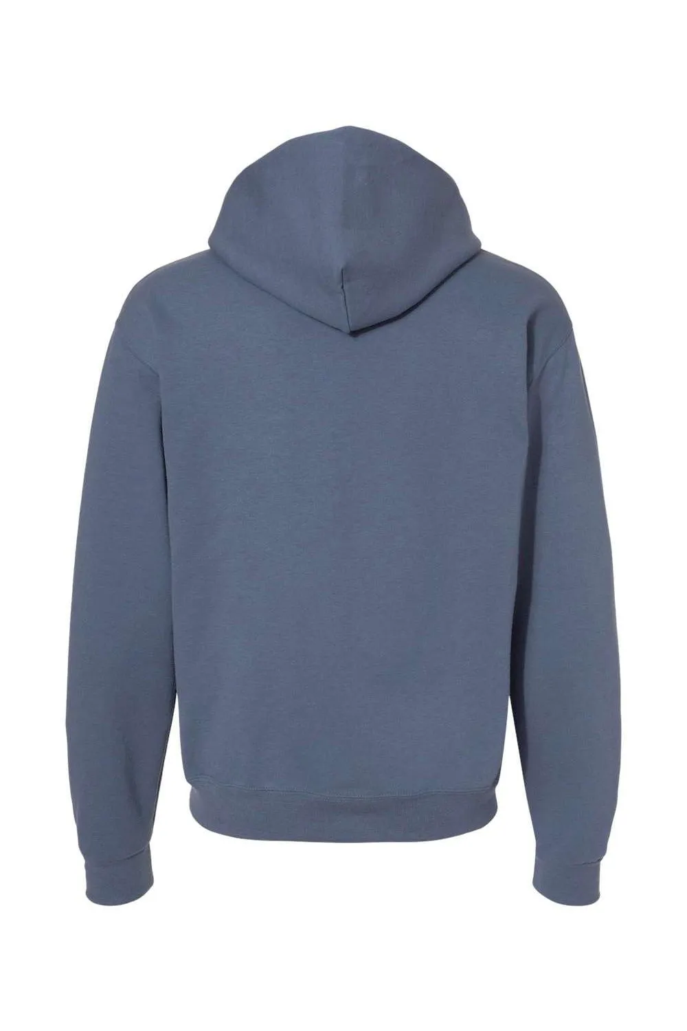 Jerzees Mens NuBlend Pill Resistant Fleece Hooded Sweatshirt Hoodie w/ Pouch Pocket - Denim Blue
