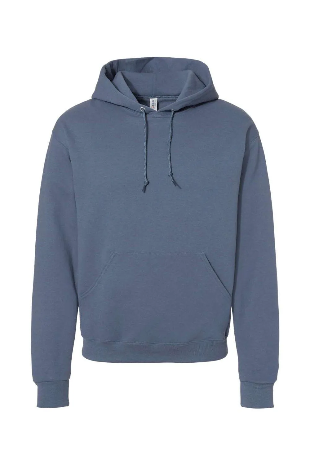 Jerzees Mens NuBlend Pill Resistant Fleece Hooded Sweatshirt Hoodie w/ Pouch Pocket - Denim Blue