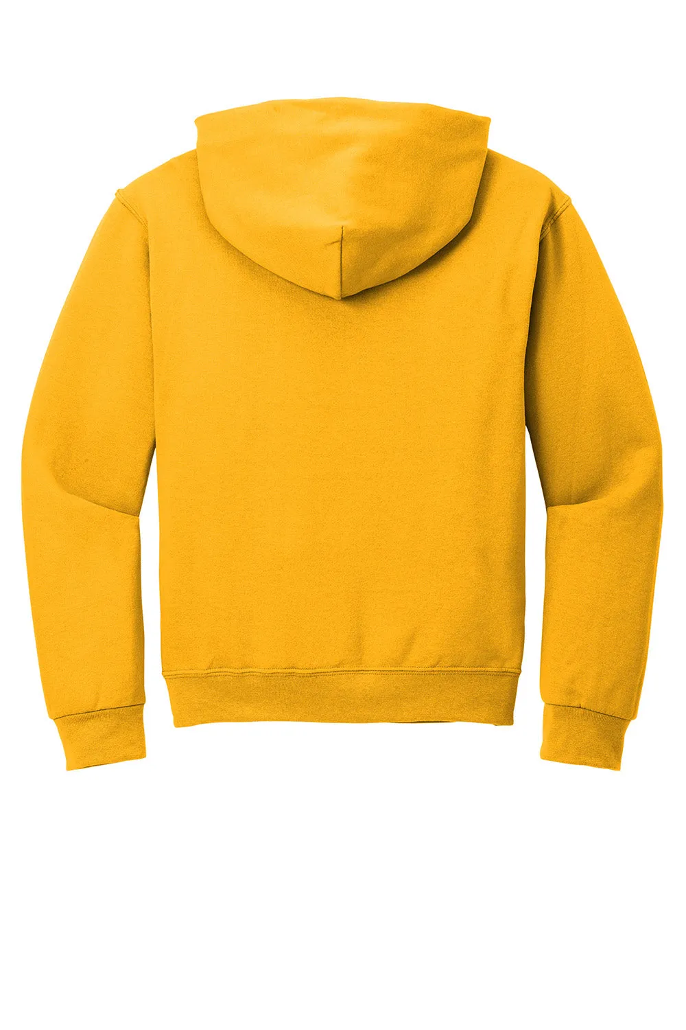 Jerzees Mens NuBlend Pill Resistant Fleece Hooded Sweatshirt Hoodie w/ Pouch Pocket - Gold