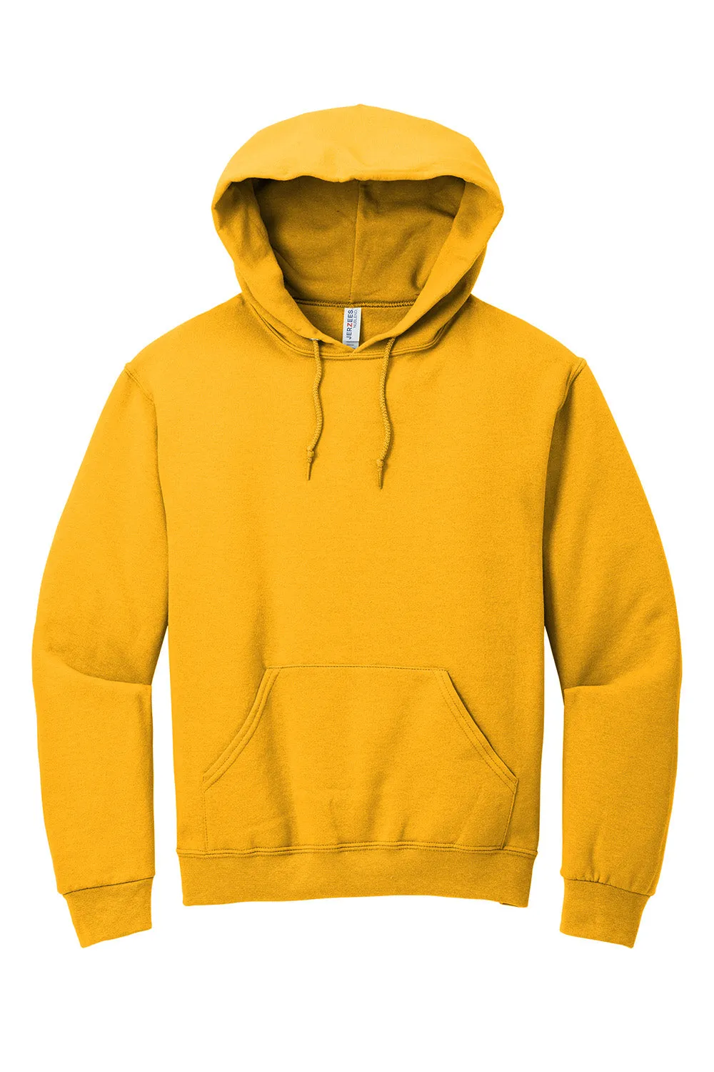 Jerzees Mens NuBlend Pill Resistant Fleece Hooded Sweatshirt Hoodie w/ Pouch Pocket - Gold