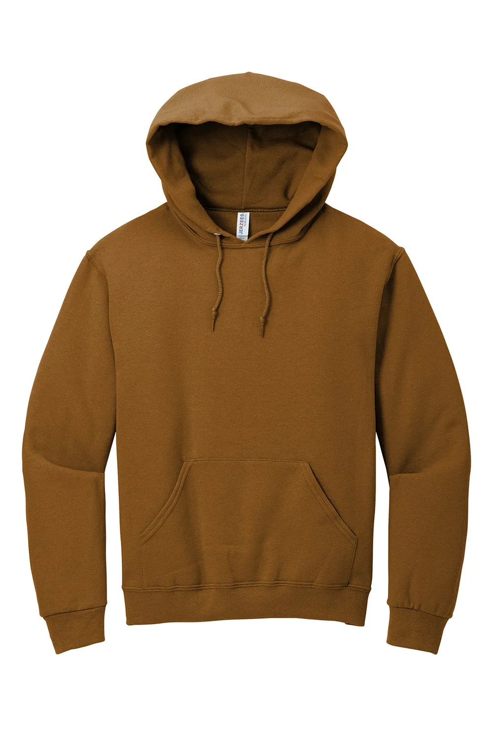 Jerzees Mens NuBlend Pill Resistant Fleece Hooded Sweatshirt Hoodie w/ Pouch Pocket - Golden Pecan Brown