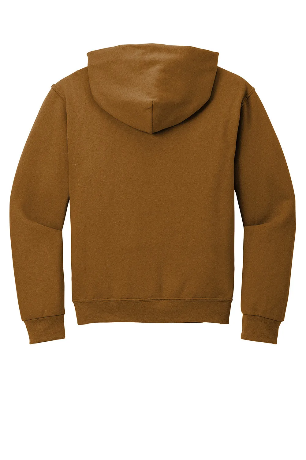 Jerzees Mens NuBlend Pill Resistant Fleece Hooded Sweatshirt Hoodie w/ Pouch Pocket - Golden Pecan Brown
