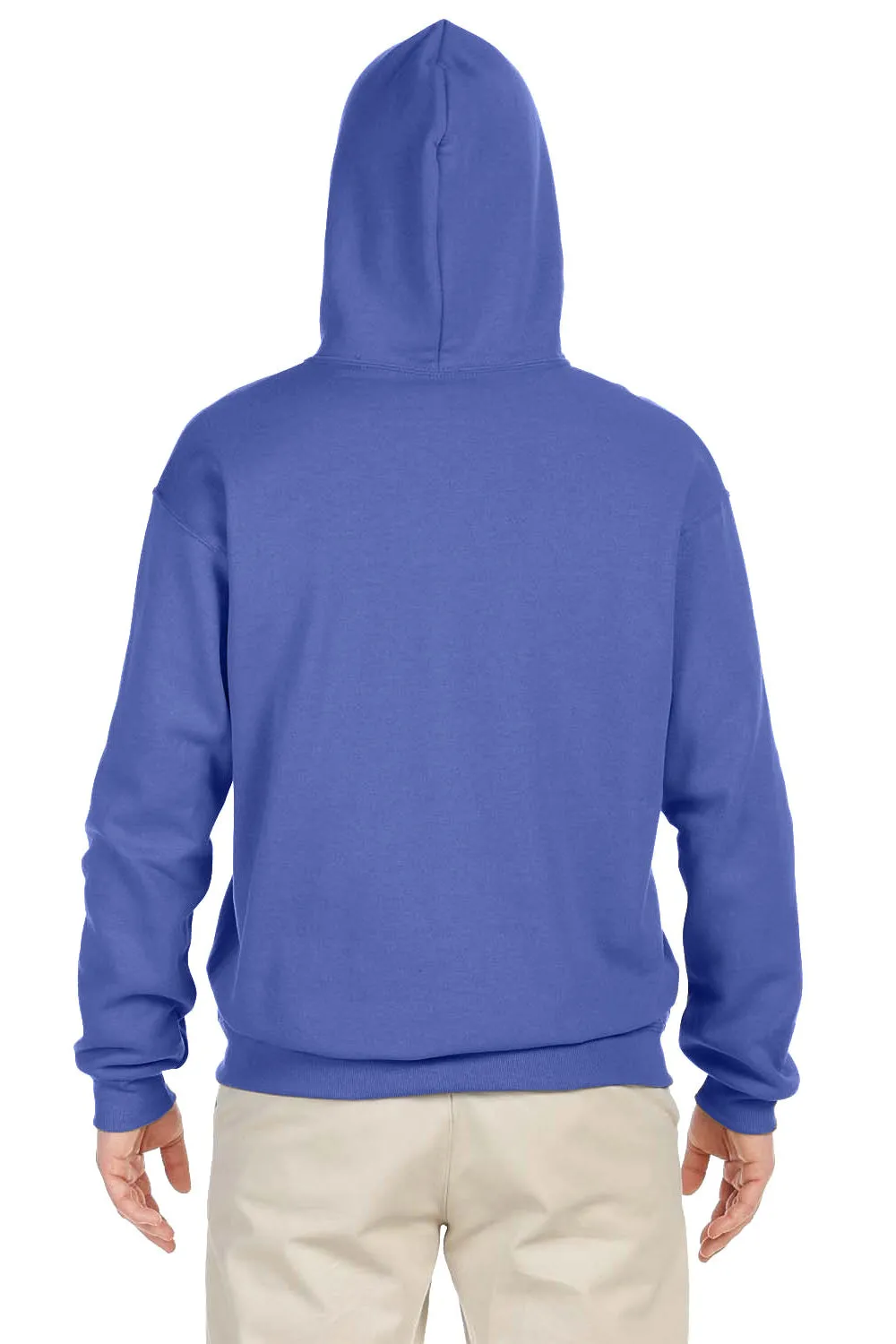 Jerzees Mens NuBlend Pill Resistant Fleece Hooded Sweatshirt Hoodie w/ Pouch Pocket - Periwinkle Blue