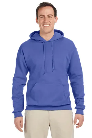 Jerzees Mens NuBlend Pill Resistant Fleece Hooded Sweatshirt Hoodie w/ Pouch Pocket - Periwinkle Blue