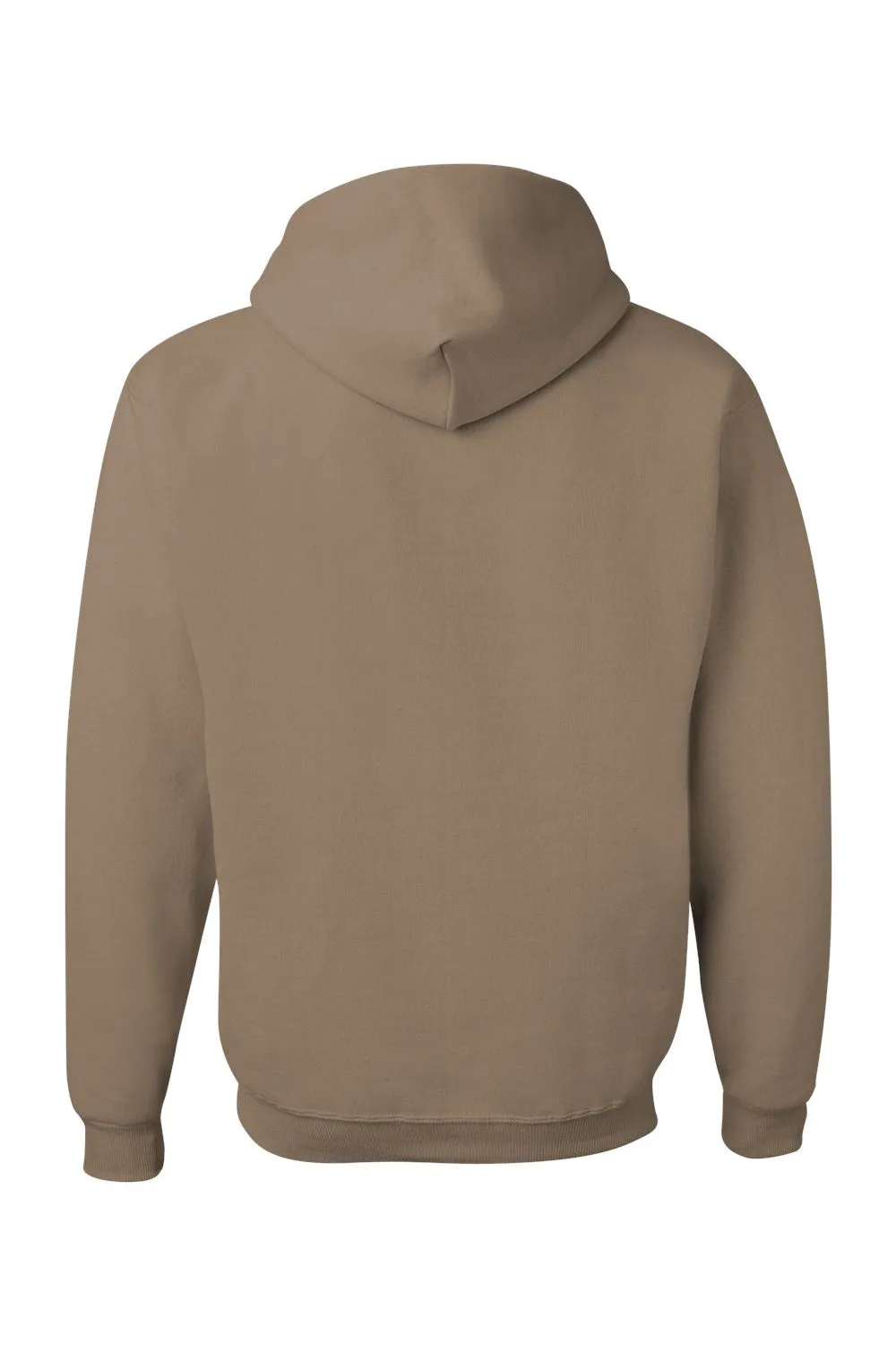 Jerzees Mens NuBlend Pill Resistant Fleece Hooded Sweatshirt Hoodie w/ Pouch Pocket - Safari Brown - Closeout