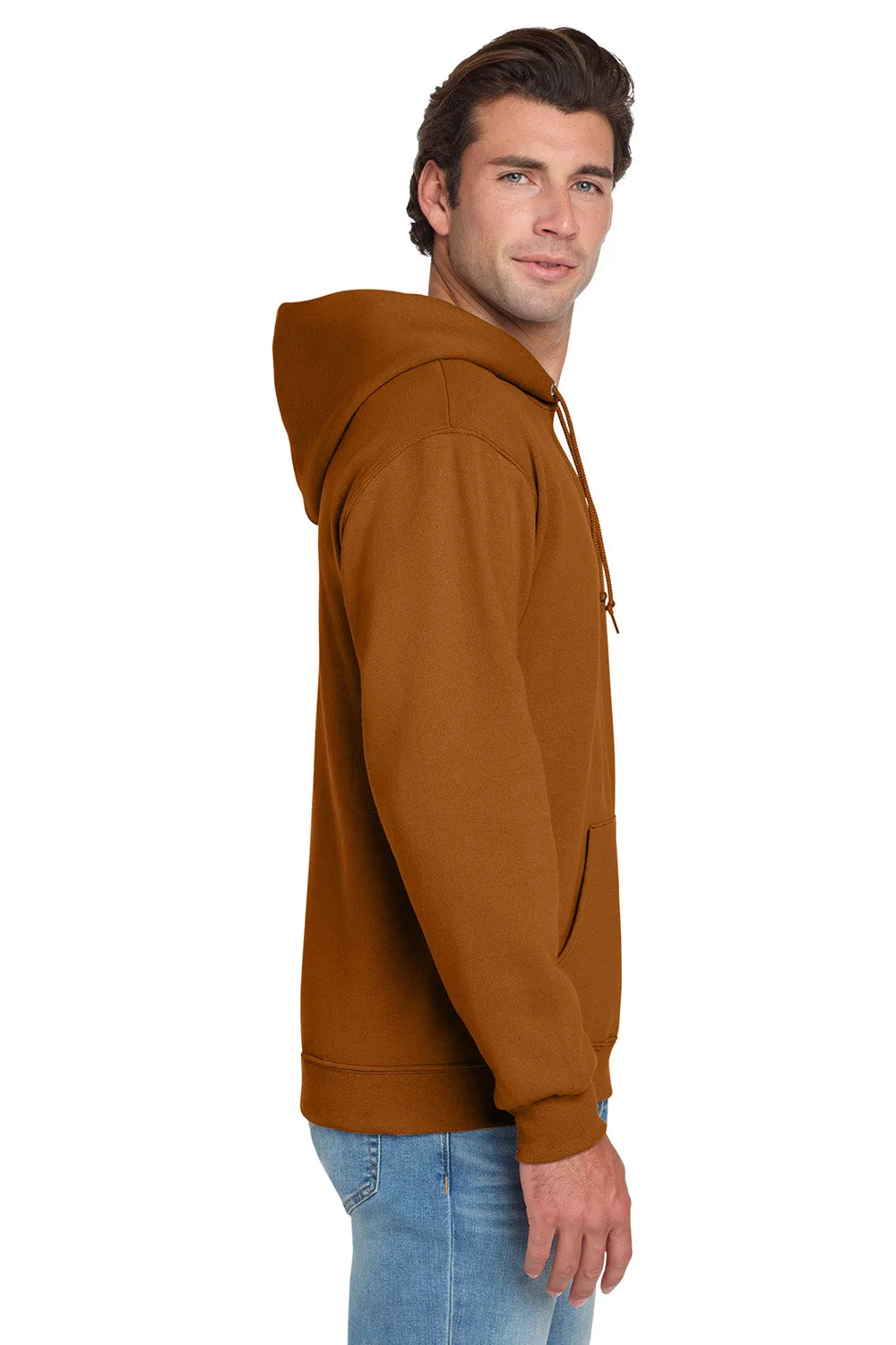Jerzees Mens NuBlend Pill Resistant Fleece Hooded Sweatshirt Hoodie w/ Pouch Pocket - Texas Orange