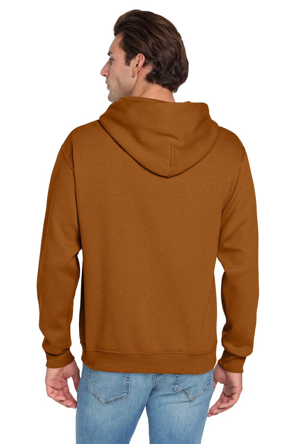 Jerzees Mens NuBlend Pill Resistant Fleece Hooded Sweatshirt Hoodie w/ Pouch Pocket - Texas Orange