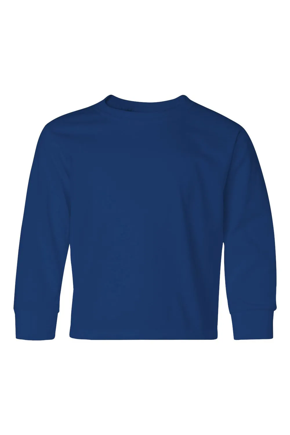Jerzees Youth Dri-Power Moisture Wicking Long Sleeve Crewneck T-Shirt - Royal Blue