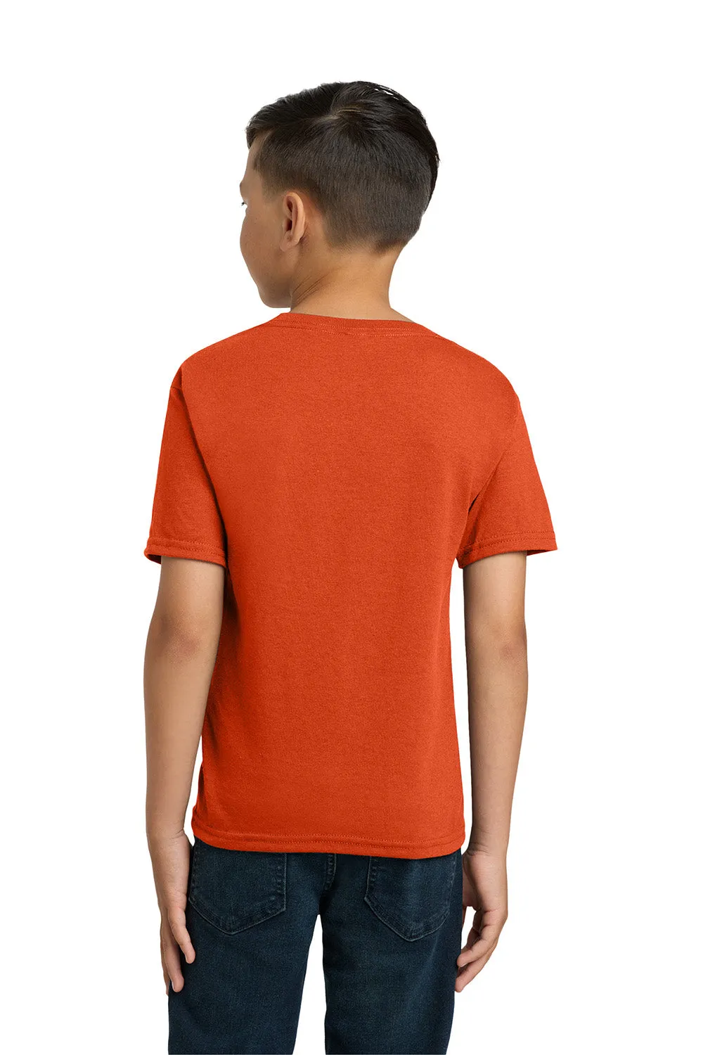 Jerzees Youth Dri-Power Moisture Wicking Short Sleeve Crewneck T-Shirt - Burnt Orange
