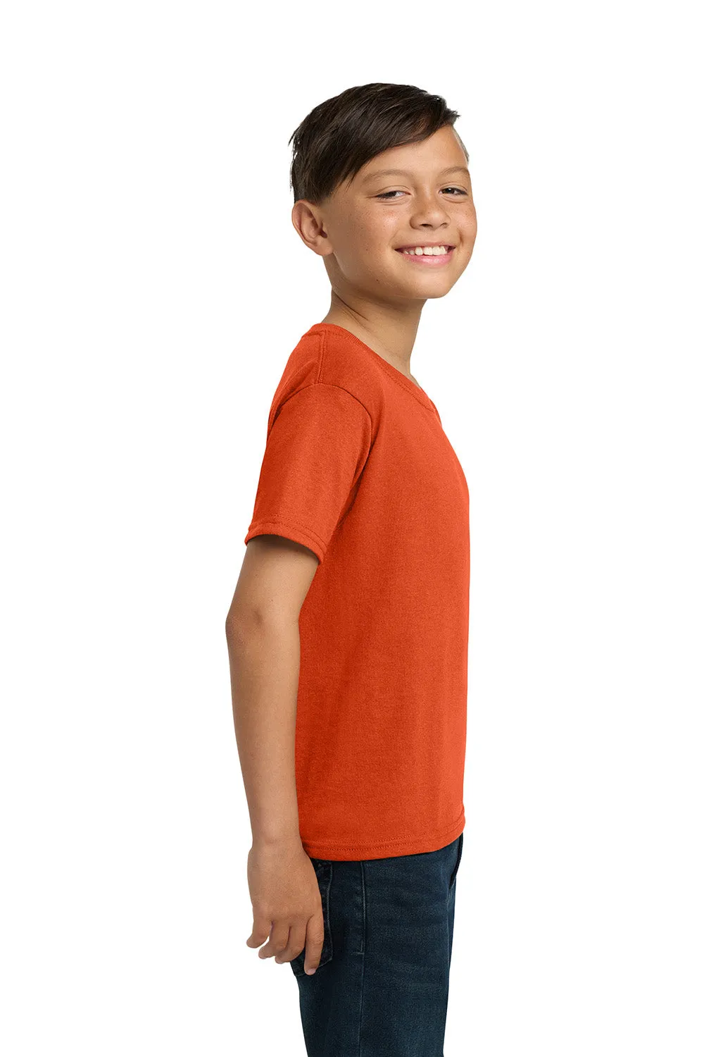 Jerzees Youth Dri-Power Moisture Wicking Short Sleeve Crewneck T-Shirt - Burnt Orange