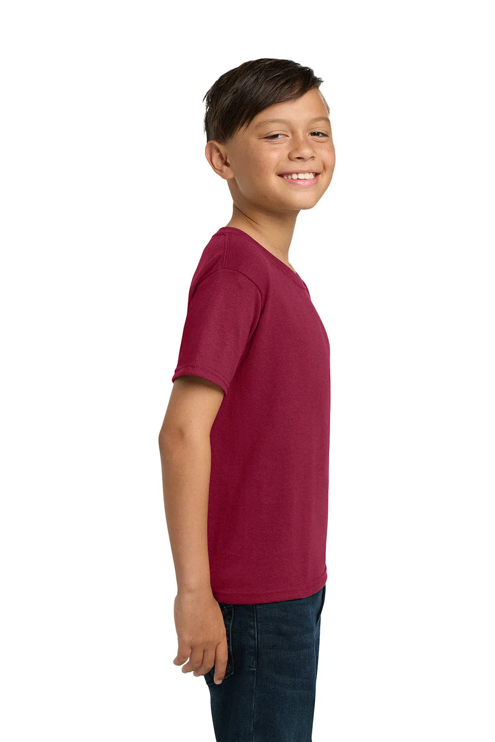 Jerzees Youth Dri-Power Moisture Wicking Short Sleeve Crewneck T-Shirt - Cardinal Red